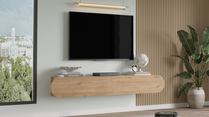 Hanah Home Soporte de TV LUM1-S en Roble Hanah Home Soporte de TV LUM1-S en Roble